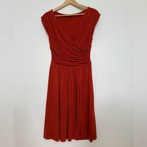 Anthropologie Elegant Rust Dress